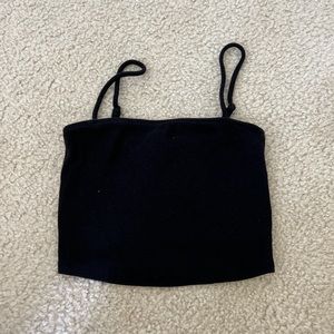 Black crop top
